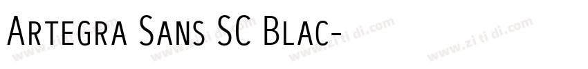 Artegra Sans SC Blac字体转换 Artegra Sans SC Blac字体转换